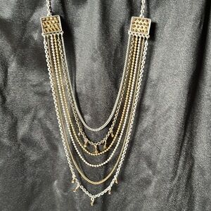Touchstone Crystal Bib Layered Necklace